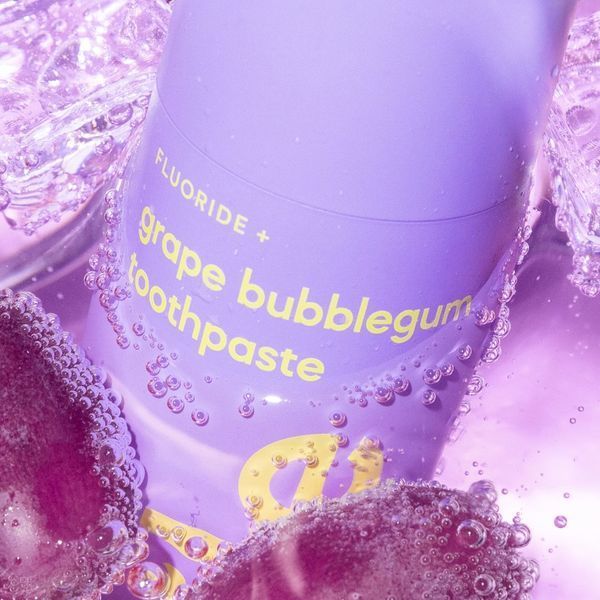 Зубна паста зі смаком виноградної жуйки Hismile Grape Bubblegum Toothpaste, 60 г HS93571890 фото